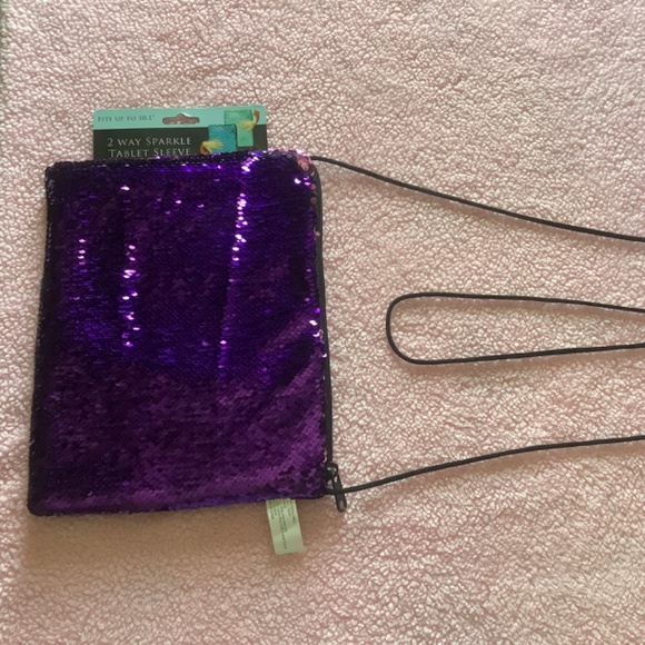 💜 Two way sparkle TABLET  sequin sleeve PINK/PURPLE 10.1 inch BRAND NEW👛 - Picture 3 of 8